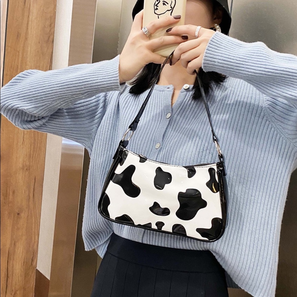 Cow Baguette Bag